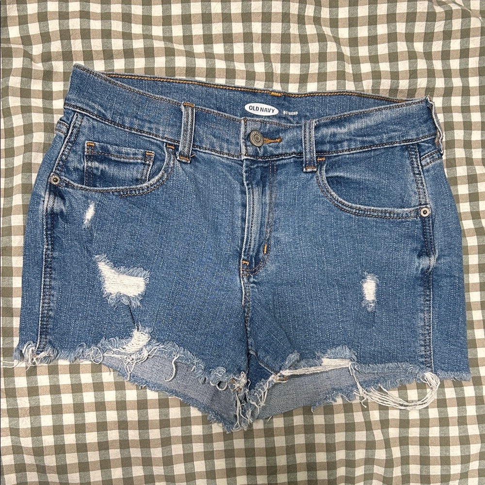 Old Navy Women's Distressed Blue Jean Shorts